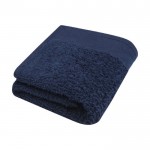 Dickes Badehandtuch aus Baumwolle 550 g/m2 Farbe Marineblau