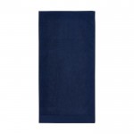 Weiches, dickes Handtuch aus Baumwolle Farbe Marineblau zweite Vorderansicht