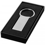 Schlüsselanhänger mit verdecktem Verschluss Farbe silber