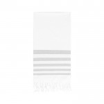 Zweifarbiges Pareo-Handtuch Baumwolle 180 g/m2 Farbe grau erste Ansicht