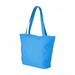 Tasche mit Reißverschlussfächern Farbe blau