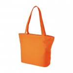 Tasche mit Reißverschlussfächern Farbe orange