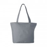 Tasche mit Reißverschlussfächern Farbe grau zweite Vorderansicht