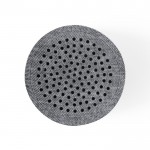 Lautsprecher mit Gehäuse aus recyceltem Kunststoff Farbe grau dritte Detailbild