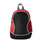 Zweifarbiger Rucksack mit großer Kapazität Farbe rot Vorderansicht