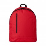 Rucksack mit vertikal schließendem Fach Farbe rot Vorderansicht