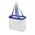 Transparente Strandtaschen bedrucken Farbe köngisblau