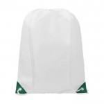 Weiße Sportsäcke mit farbigen Details Farbe grün zweite Vorderansicht