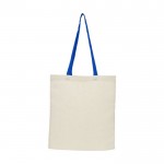 Faltbare Tasche aus Baumwolle 100 g/m2 Farbe köngisblau zweite Rückansicht