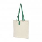 Faltbare Tasche aus Baumwolle 100 g/m2 Farbe grün