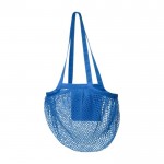 Netzbeutel aus Baumwolle 100 g/m2 Farbe blau