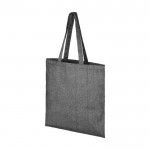 Taschen aus recycelter Baumwolle und Polyester Farbe schwarz