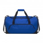 Recycelte Reisetasche aus Kunststoff bedrucken Farbe köngisblau zweite Vorderansicht