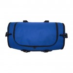 Recycelte Reisetasche aus Kunststoff bedrucken Farbe köngisblau dritte Vorderansicht