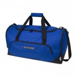 Recycelte Reisetasche aus Kunststoff bedrucken Farbe köngisblau mit Logo
