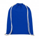 Sportsack aus Baumwolle 140 g/m2 Farbe köngisblau zweite Vorderansicht