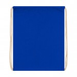 Sportsack aus Baumwolle 140 g/m2 Farbe köngisblau dritte Vorderansicht