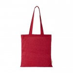Einkaufstasche aus Baumwolle 140 g/m2 Farbe Rot zweite Vorderansicht