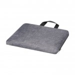 Sackähnliche Tasche mit Fach Farbe Grau dritte Ansicht