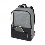 Notebook-Rucksack mit Polsterung für Mitarbeiter Farbe Schwarz dritte Ansicht