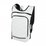 Rucksack ist aus 100% GRS recyceltem und wasserabweisendem Stoff, Farbe Weiß
