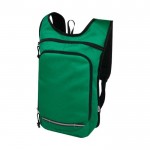 Rucksack ist aus 100% GRS recyceltem und wasserabweisendem Stoff, Farbe Grün