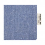 Tasche aus GRS recycelter Baumwolle mit Kordelzug farbe blau Detailansicht 1