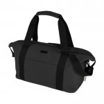 Sporttasche aus recycelter Baumwolle mit Trolley-Halterung farbe schwarz