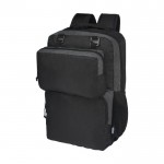 PC-Rucksack 15” aus recyceltem Polyester mit Hüfttasche farbe schwarz