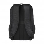 PC-Rucksack 15” aus recyceltem Polyester mit Hüfttasche farbe schwarz zweite Rückansicht