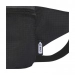 Wasserdichte Hüfttasche aus recyceltem Polyester farbe schwarz Detailansicht 1