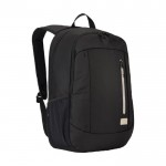 RPET-Rucksack für PC mit Tasche für 15,6-Zoll-Tablet farbe schwarz
