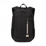 RPET-Rucksack für PC mit Tasche für 15,6-Zoll-Tablet farbe schwarz zweite Vorderansicht
