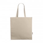 Einkaufstasche aus recycelter Baumwolle, 220 g/m2 farbe natürliche farbe zweite Vorderansicht