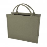 Einkaufstasche aus recycelter Baumwolle, 500 g/m2 farbe grün