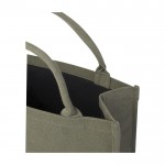 Einkaufstasche aus recycelter Baumwolle, 500 g/m2 farbe grün Detailansicht 1