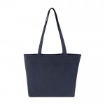 Einkaufstasche aus recycelter Baumwolle, 500 g/m2 farbe marineblau zweite Vorderansicht
