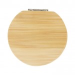 Kompaktspiegel aus Bambus Farbe natürliche farbe zweite Vorderansicht