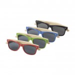 Sonnenbrille im Retro-Design Farbe blau zweite Ansicht in verschiedenen Farben
