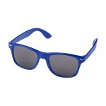 Sonnenbrille aus recyceltem Kunststoff mit UV400 Gläsern farbe köngisblau