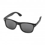 Sonnenbrille aus recyceltem Kunststoff mit UV400 Gläsern farbe schwarz