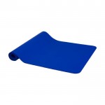 6 mm dicke, rutschfeste Yogamatte aus recyceltem Kunststoff farbe blau zweite Ansicht