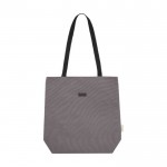 PC-Tasche für Notebook 15” aus recycelter GRS-Baumwolle farbe grau zweite Vorderansicht
