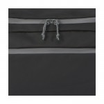 Recycelter, wasserabweisender Sportrucksack mit Taschen farbe schwarz Detailansicht 1