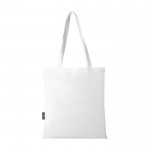 Einkaufstasche aus recyceltem Polyester, 80 g/m2 farbe weiß zweite Rückansicht