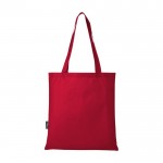 Einkaufstasche aus recyceltem Polyester, 80 g/m2 farbe rot zweite Rückansicht