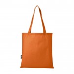 Einkaufstasche aus recyceltem Polyester, 80 g/m2 farbe orange zweite Rückansicht
