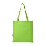 Einkaufstasche aus recyceltem Polyester, 80 g/m2 farbe lindgrün zweite Rückansicht
