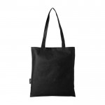 Einkaufstasche aus recyceltem Polyester, 80 g/m2 farbe schwarz zweite Rückansicht