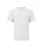 Jungen-T-Shirt aus Baumwolle 150 g/m2 Farbe weiß Vorderansicht
